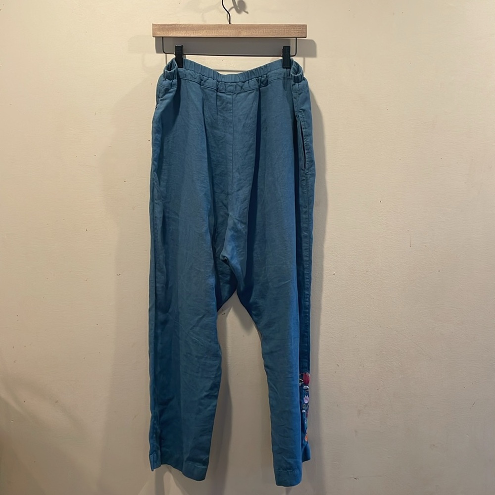 Hand Embroidered NPL Drawstring Pant - Picture 5 of 7